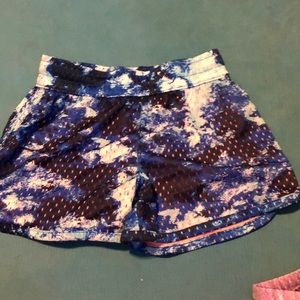 tie dye running shorts